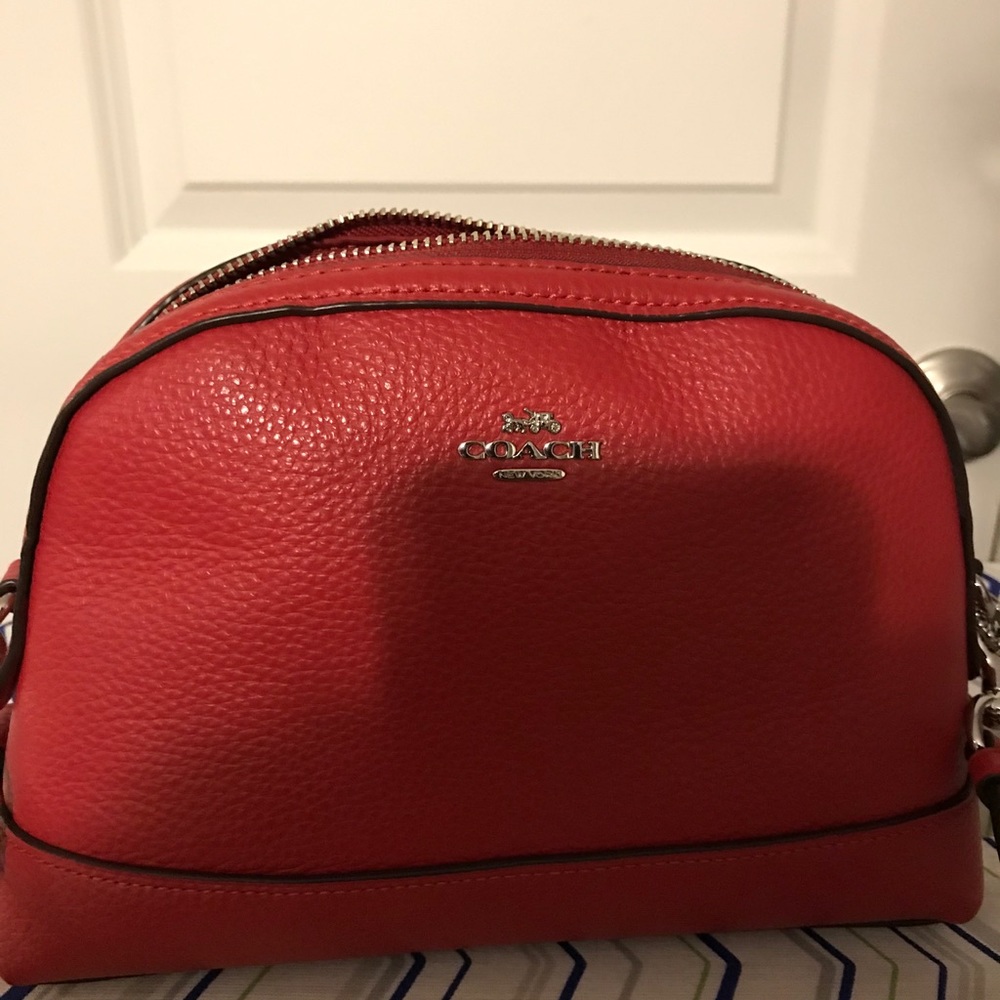 Coach Leather Domed Crossbody Bag - Picture 4 of 5